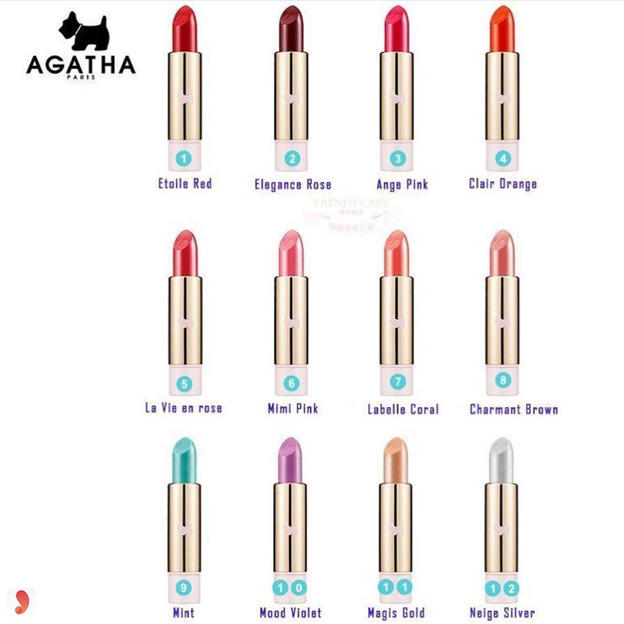 Son AGATHA Premiere Lipstick màu nào đẹp nhất 1