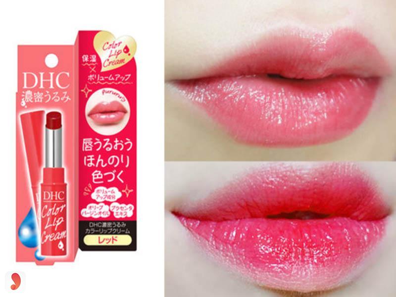 Son DHC Color Lip Cream Red 3