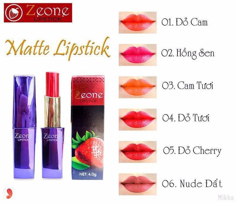 Son Zeone Lipstick màu nào đẹp nhất 1