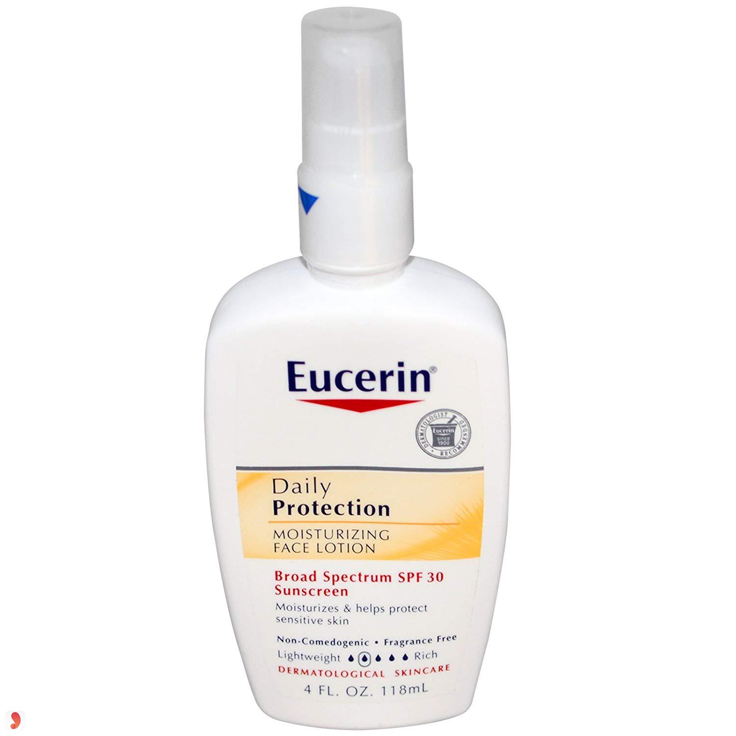 thành phần Eucerin Daily protection moisturizing lotion SPF 30