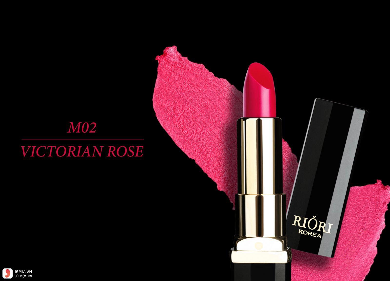 Riori Matte Lipstick M02 Victorian Rose