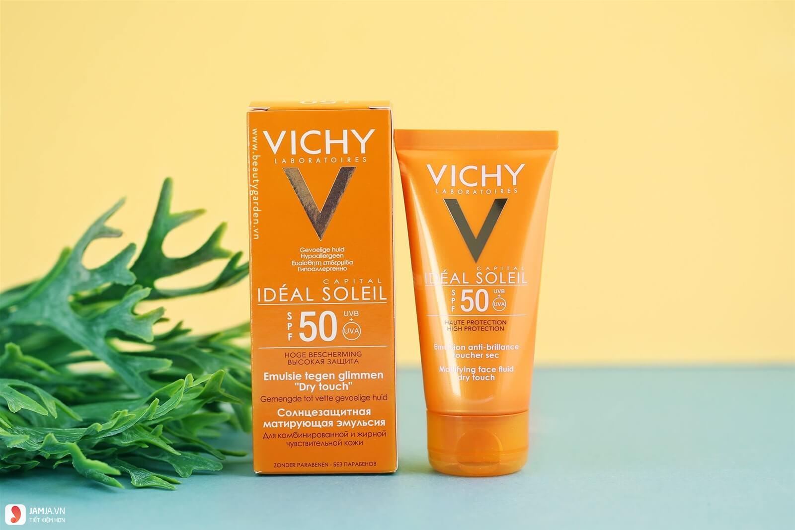 Kem chống nắng Vichy Capital Idéal Soleil Mattifying Dry Touch Face Fluid