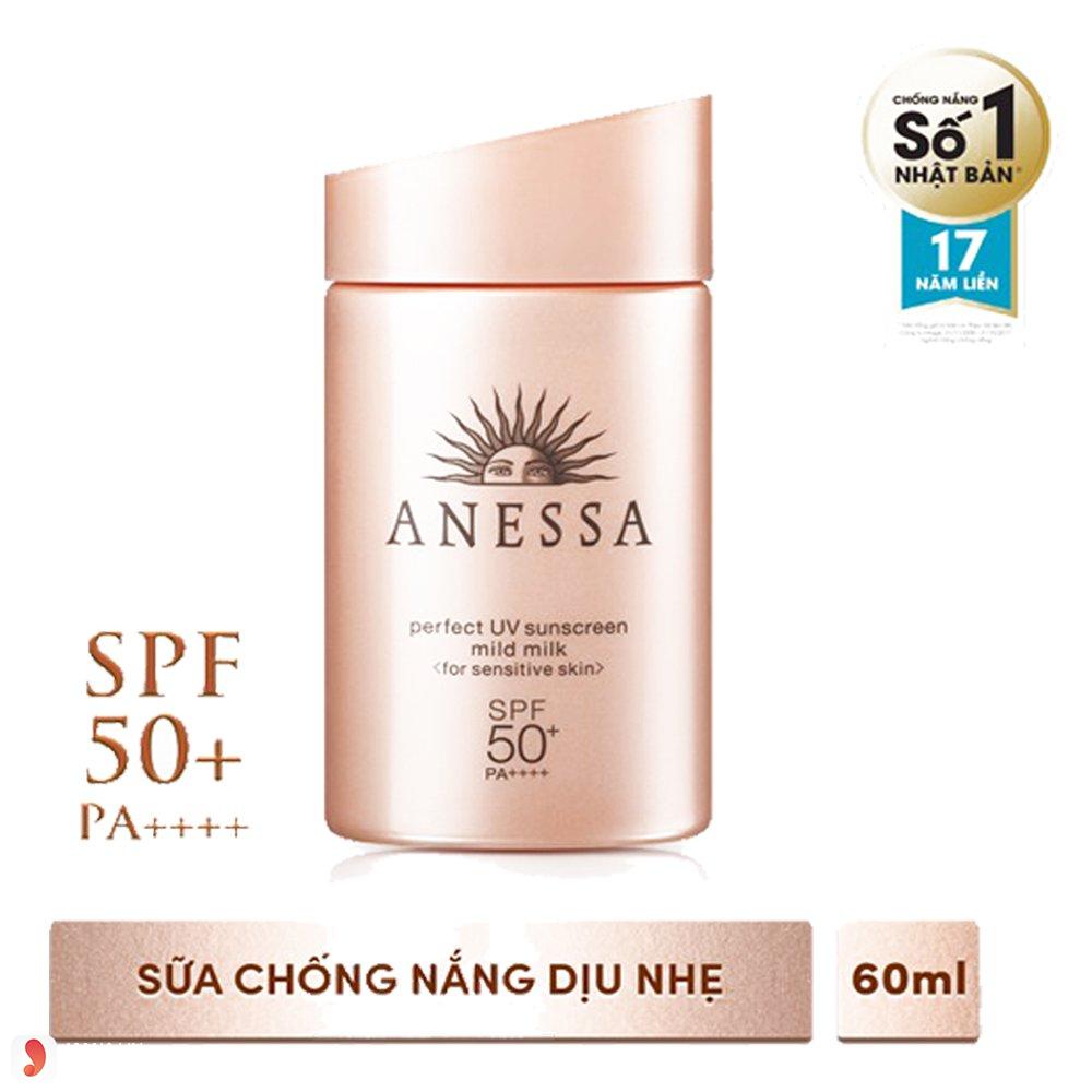Kem chống nắng Anessa Perfect UV Sunscreen Skincare Milk SPF 50+/PA++++