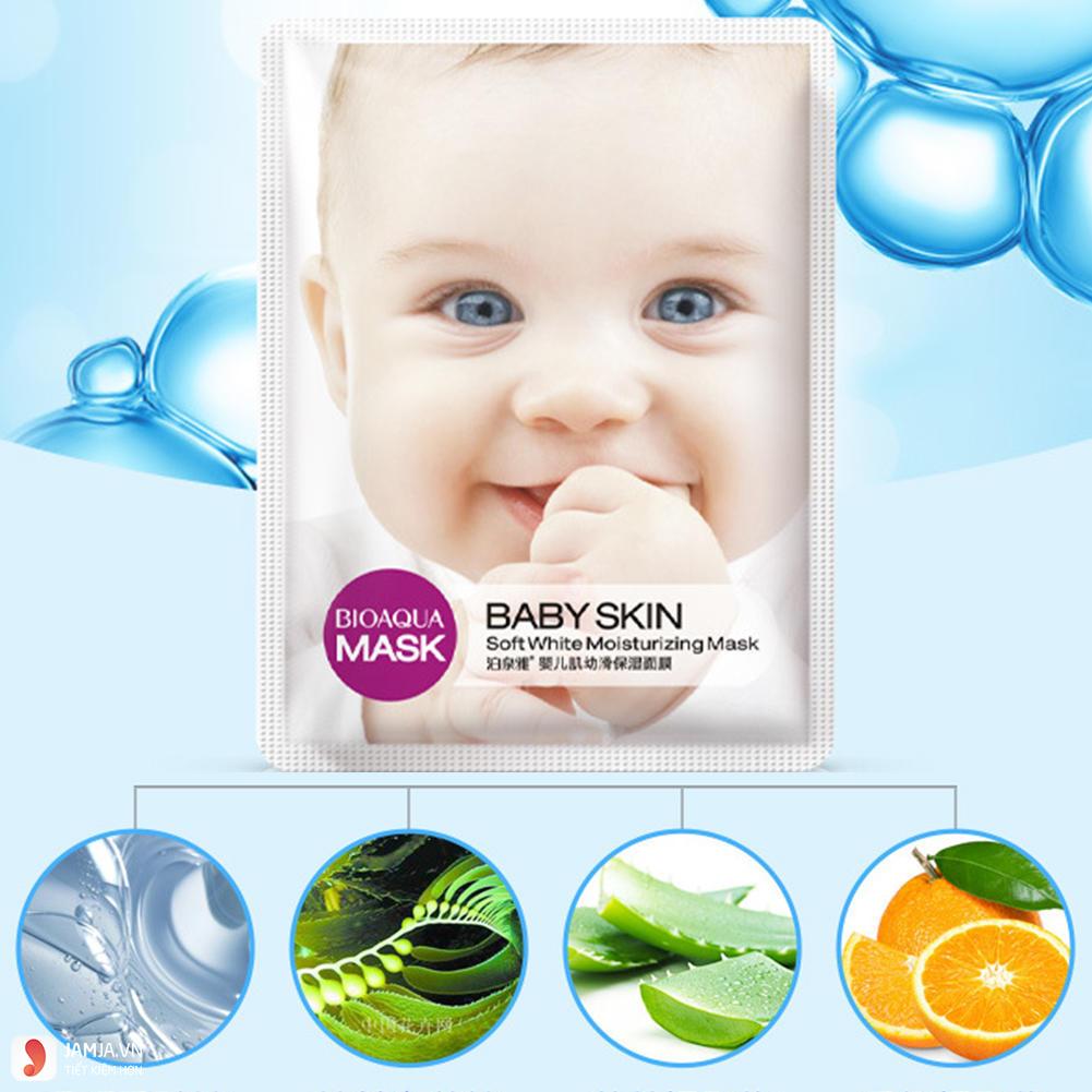 Mặt nạ Moisturizing Baby Skin Mask review chi tiết 4