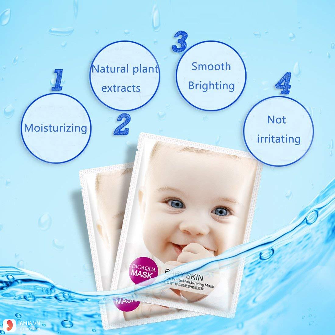 Mặt nạ Moisturizing Baby Skin Mask review chi tiết 5