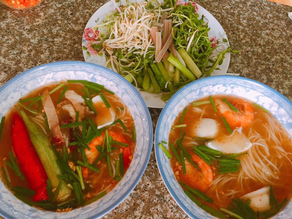 menu Quán Bún Mắm Mười Thanh