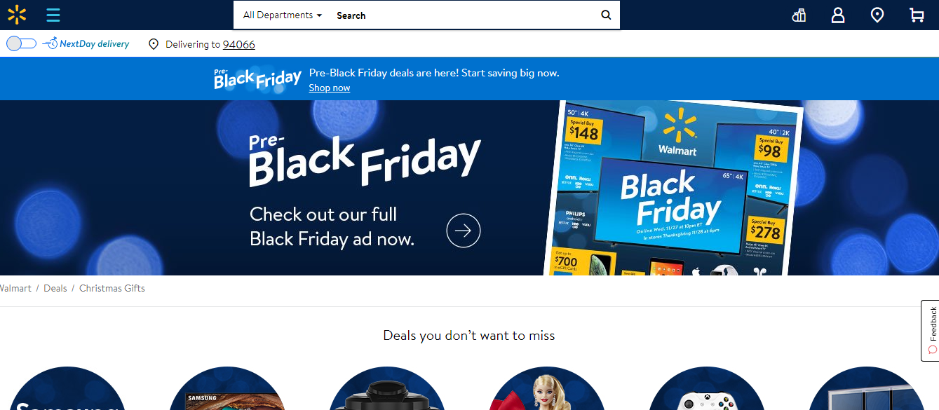 Walmart Black Friday 2019 Thương mại điện tử