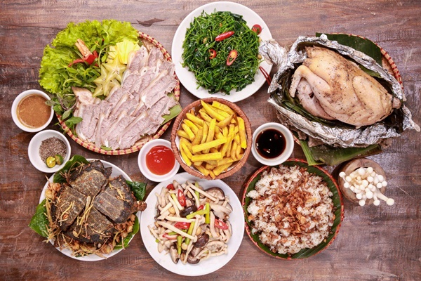 menu Tân Lương Sơn Quán