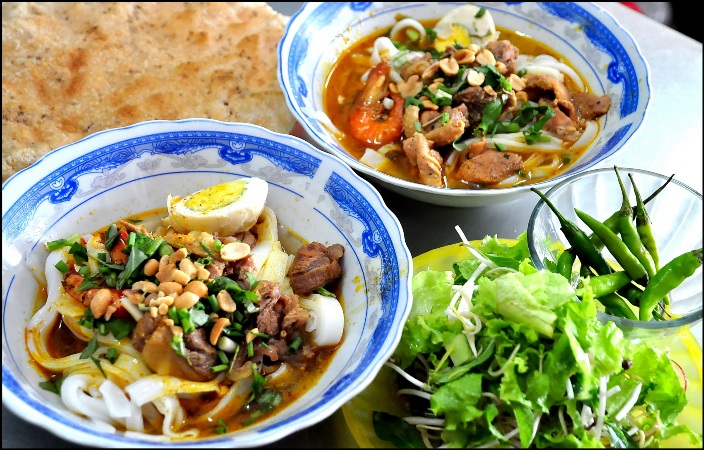 menu Mỳ Quảng Bà Vị